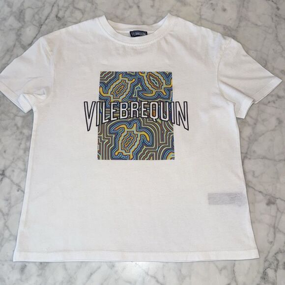 Vilebrequin White T-Shirt with Matching Patterned Shorts Set - Picture 3 of 8